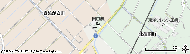 滋賀県東近江市北須田町537周辺の地図