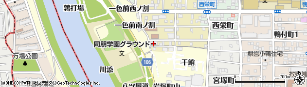 愛知県名古屋市中村区岩上町208周辺の地図