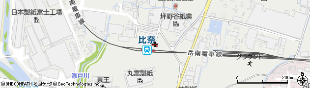 比奈駅周辺の地図