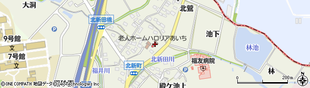 愛知県日進市北新町南鶯524周辺の地図