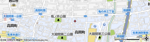 愛知県名古屋市名東区高間町446周辺の地図