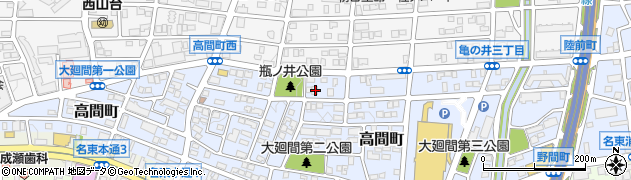 愛知県名古屋市名東区高間町365周辺の地図