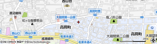 愛知県名古屋市名東区高間町242周辺の地図