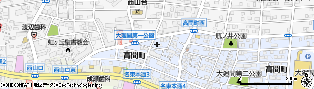 愛知県名古屋市名東区高間町238周辺の地図