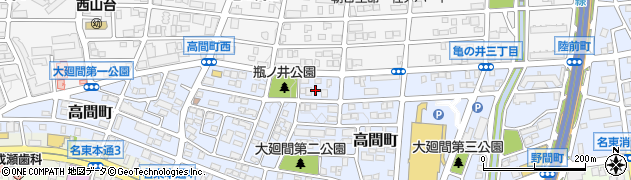 愛知県名古屋市名東区高間町366周辺の地図