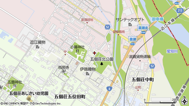 〒529-1414 滋賀県東近江市五個荘中町の地図