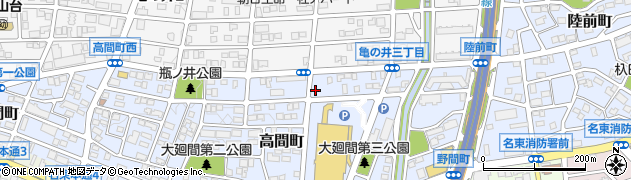 愛知県名古屋市名東区高間町459周辺の地図