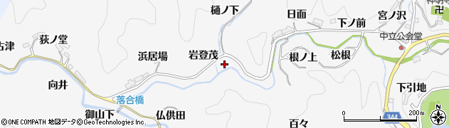 愛知県豊田市中立町松ケ田和周辺の地図
