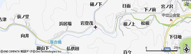 愛知県豊田市中立町（松ケ田和）周辺の地図
