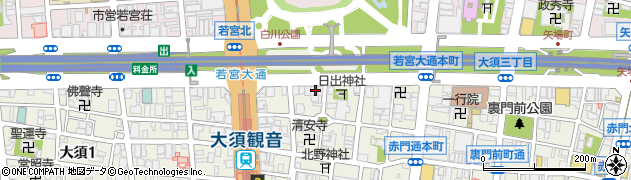 愛知県名古屋市中区大須2丁目2-10周辺の地図