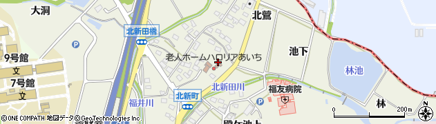 愛知県日進市北新町南鶯525周辺の地図