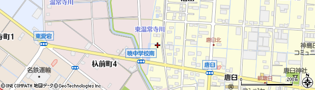 愛知県津島市唐臼町囲外80周辺の地図