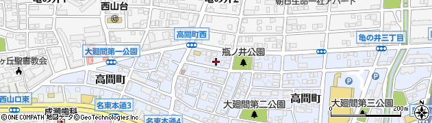 愛知県名古屋市名東区高間町325周辺の地図