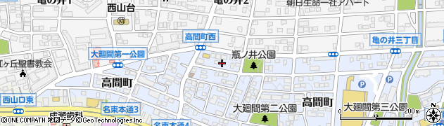 愛知県名古屋市名東区高間町324周辺の地図