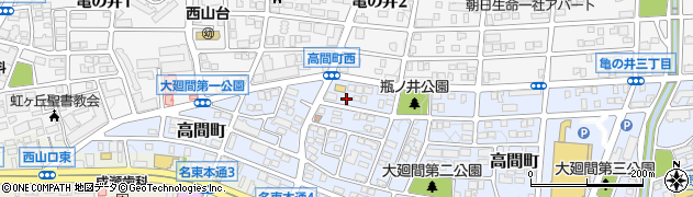 愛知県名古屋市名東区高間町320周辺の地図