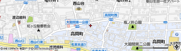 愛知県名古屋市名東区高間町241周辺の地図
