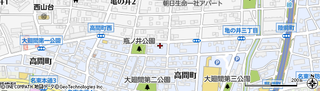 愛知県名古屋市名東区高間町368周辺の地図