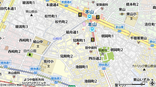 〒464-0817 愛知県名古屋市千種区見附町の地図