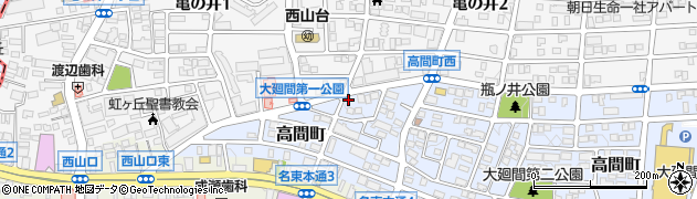 愛知県名古屋市名東区高間町236周辺の地図