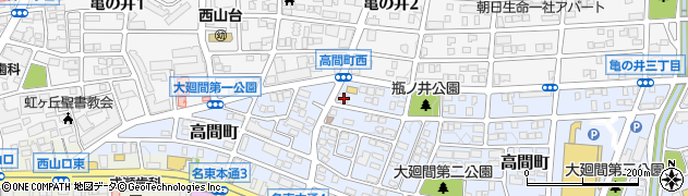 愛知県名古屋市名東区高間町316周辺の地図