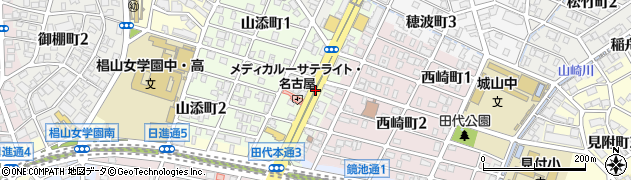 愛知県名古屋市千種区田代本通周辺の地図