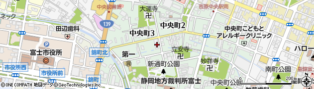 まごころ弁当富士吉原店周辺の地図
