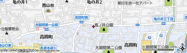 愛知県名古屋市名東区高間町326周辺の地図
