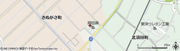 滋賀県東近江市北須田町535周辺の地図