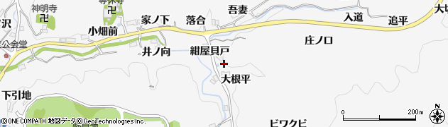 愛知県豊田市中立町（紺屋貝戸）周辺の地図