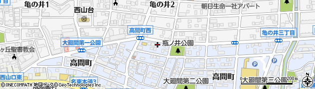 愛知県名古屋市名東区高間町323周辺の地図