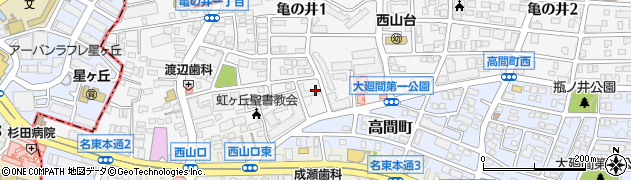 愛知県名古屋市名東区亀の井1丁目204周辺の地図