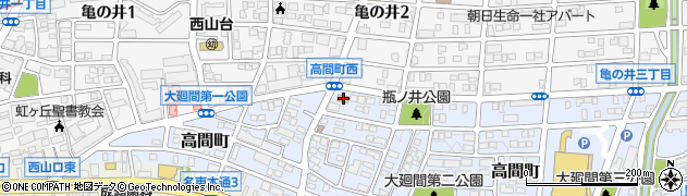 愛知県名古屋市名東区高間町318周辺の地図