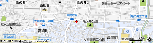 愛知県名古屋市名東区高間町319周辺の地図