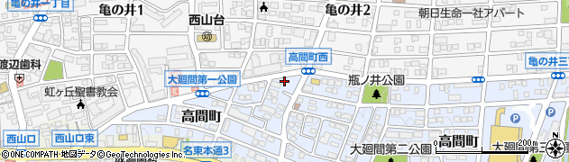 愛知県名古屋市名東区高間町249周辺の地図