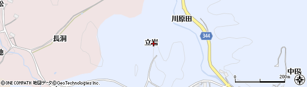 愛知県豊田市久木町立岩周辺の地図