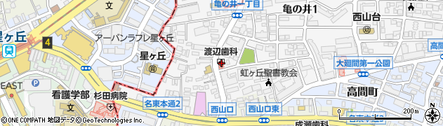 愛知県名古屋市名東区亀の井1丁目132周辺の地図
