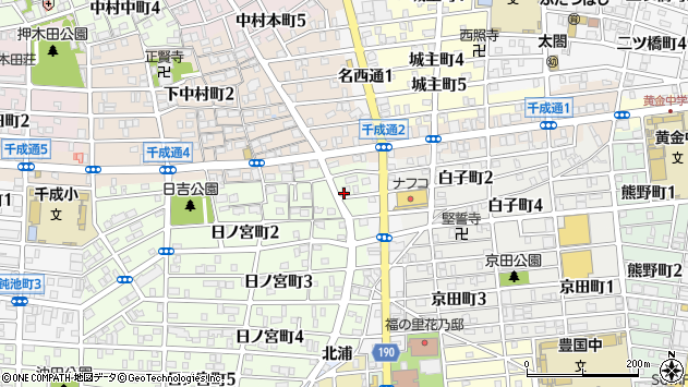 〒453-0823 愛知県名古屋市中村区日ノ宮町の地図