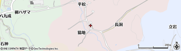 愛知県豊田市小手沢町（長洞）周辺の地図