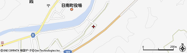 鳥取県日野郡日南町霞651周辺の地図