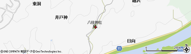 愛知県豊田市富田町足ノ沢周辺の地図