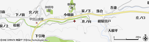 愛知県豊田市中立町（御堂前）周辺の地図
