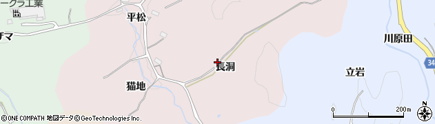 愛知県豊田市小手沢町長洞24周辺の地図