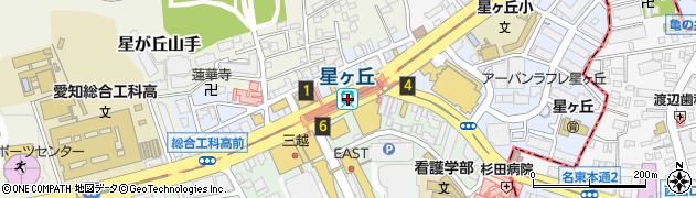 愛知県名古屋市千種区周辺の地図