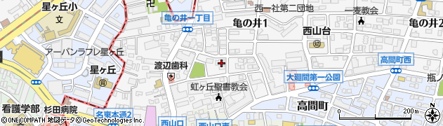 愛知県名古屋市名東区亀の井1丁目113周辺の地図