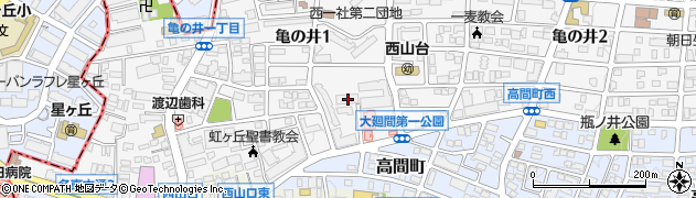 愛知県名古屋市名東区亀の井1丁目91周辺の地図