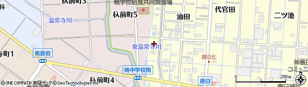 愛知県津島市唐臼町囲外周辺の地図