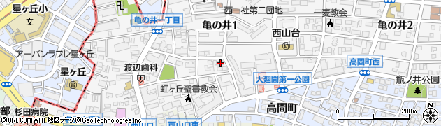 愛知県名古屋市名東区亀の井1丁目101周辺の地図