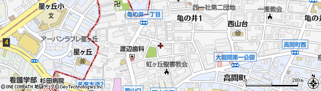 愛知県名古屋市名東区亀の井1丁目118周辺の地図