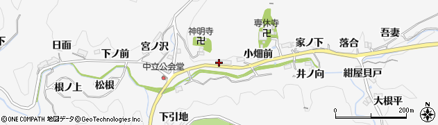 愛知県豊田市中立町（森下）周辺の地図