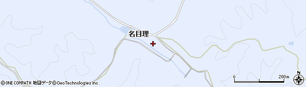 愛知県豊田市大河原町（名目理）周辺の地図
